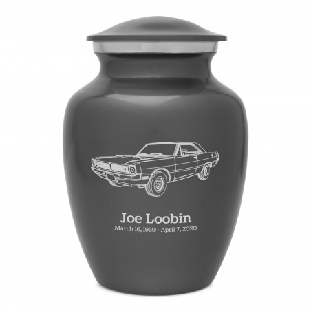 Seventies Muscle Car Sharing Urn - Gunmetal Gray