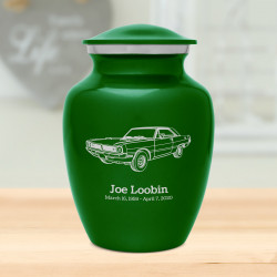 Seventies Muscle Car Sharing Urn - Shamrock Green