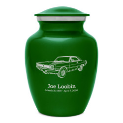 Seventies Muscle Car Sharing Urn - Shamrock Green