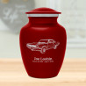 Seventies Muscle Car Sharing Urn - Ruby Red