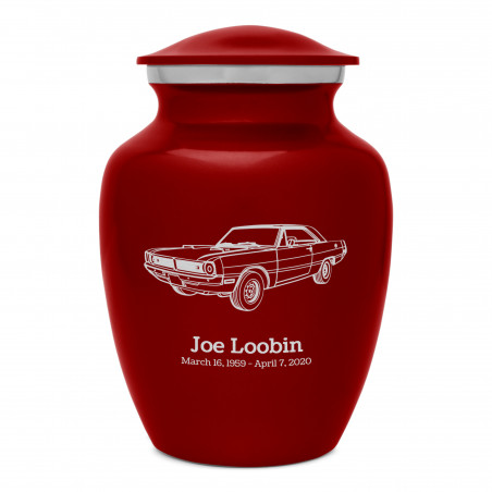 Seventies Muscle Car Sharing Urn - Ruby Red