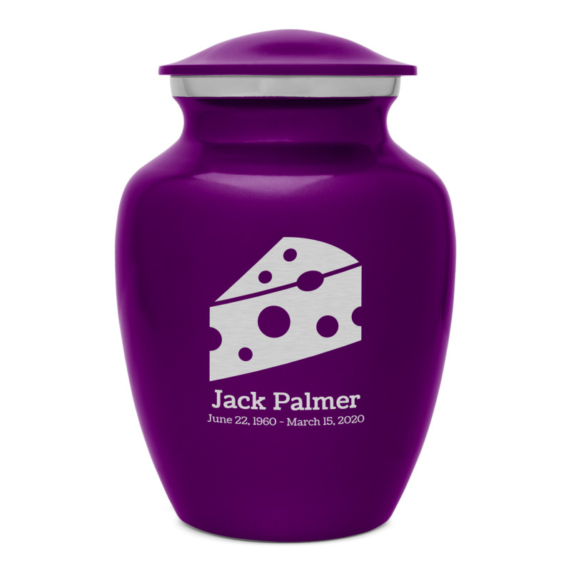 Cheese Sharing Urn - Purple Luster