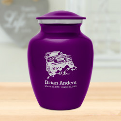 Offroad Truck Sharing Urn - Purple Luster