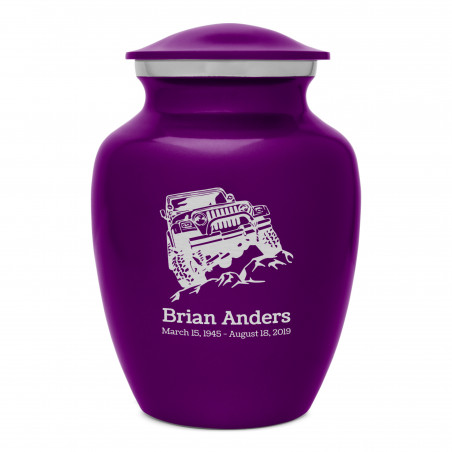 Offroad Truck Sharing Urn - Purple Luster