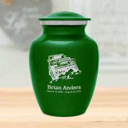 Offroad Truck Sharing Urn - Shamrock Green