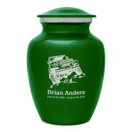 Offroad Truck Sharing Urn - Shamrock Green