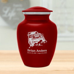 Offroad Truck Sharing Urn - Ruby Red