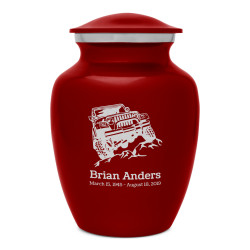 Offroad Truck Sharing Urn - Ruby Red