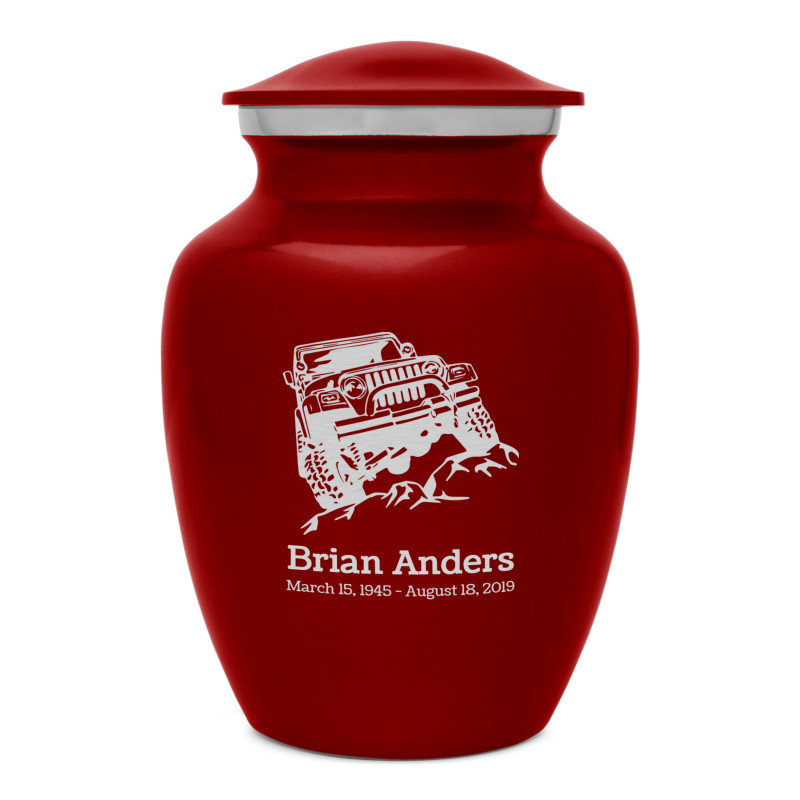 Offroad Truck Sharing Urn - Ruby Red