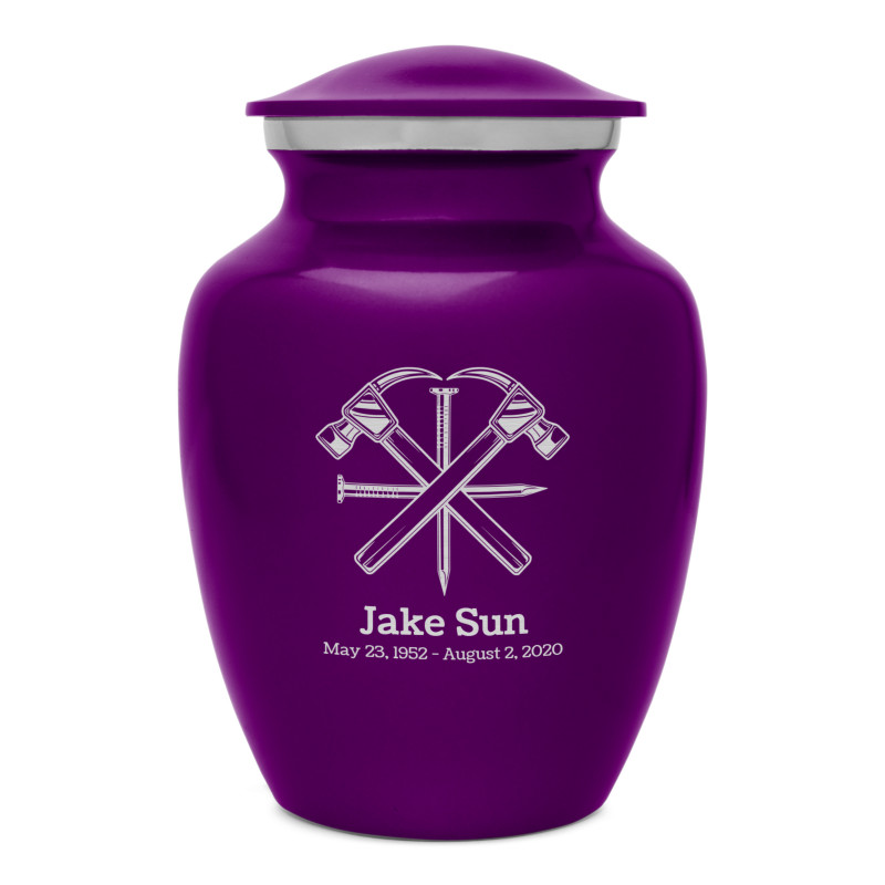Woodworking Sharing Urn - Purple Luster
