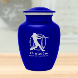 Baseball Sharing Urn - Midnight Blue