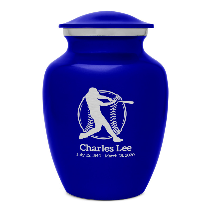 Baseball Sharing Urn - Midnight Blue