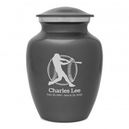 Baseball Sharing Urn - Gunmetal Gray