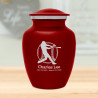 Baseball Sharing Urn - Ruby Red