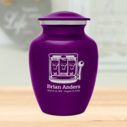 Slot Machine Sharing Urn - Purple Luster