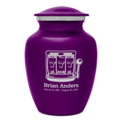 Slot Machine Sharing Urn - Purple Luster