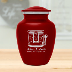 Slot Machine Sharing Urn - Ruby Red