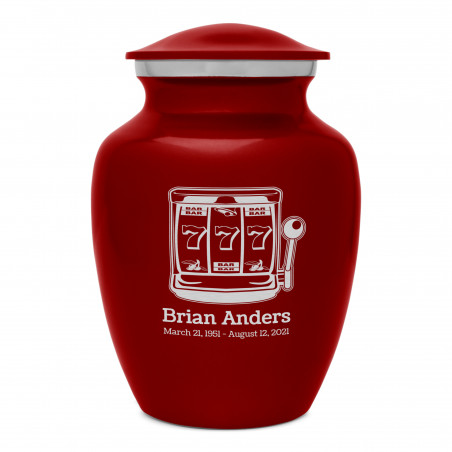 Slot Machine Sharing Urn - Ruby Red