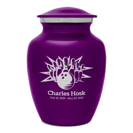 Bowling Sharing Urn - Purple Luster