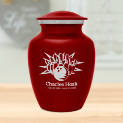 Bowling Sharing Urn - Ruby Red