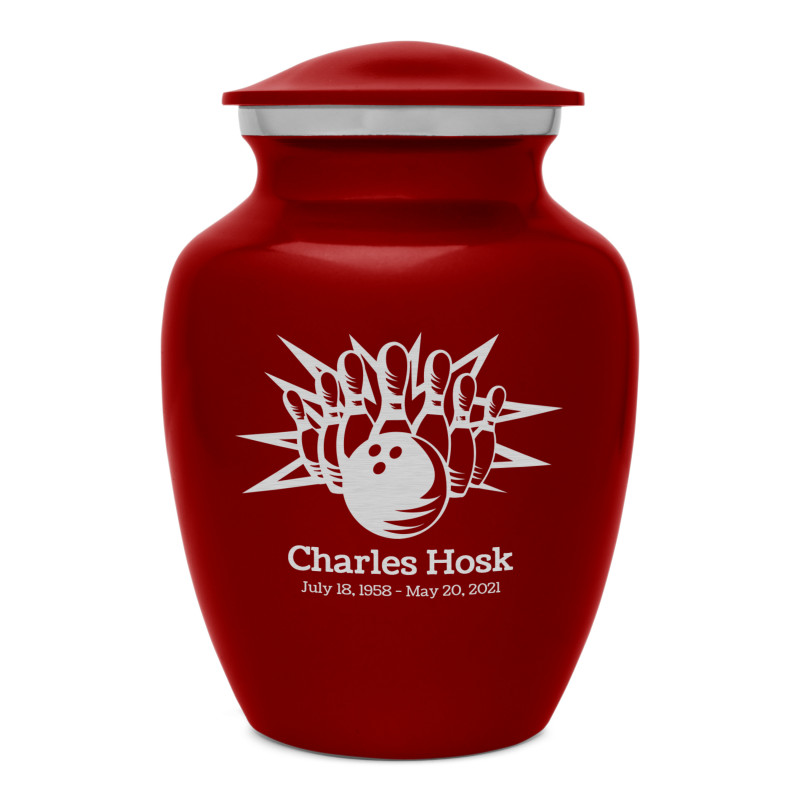 Bowling Sharing Urn - Ruby Red