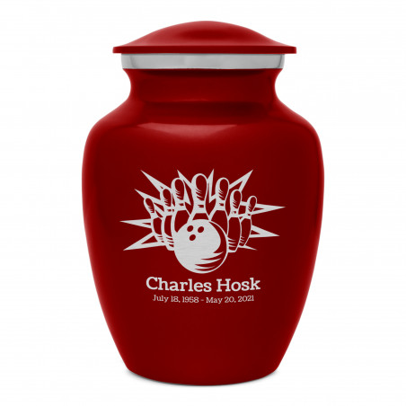 Bowling Sharing Urn - Ruby Red