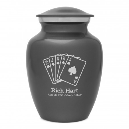 Playing Cards Sharing Urn - Gunmetal Gray