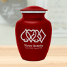 Card Suits Sharing Urn - Ruby Red
