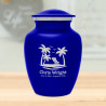 Tropical Beach Sharing Urn - Midnight Blue