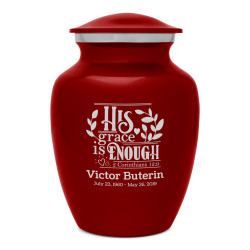 His Grace Is Enough Sharing Urn - Ruby Red