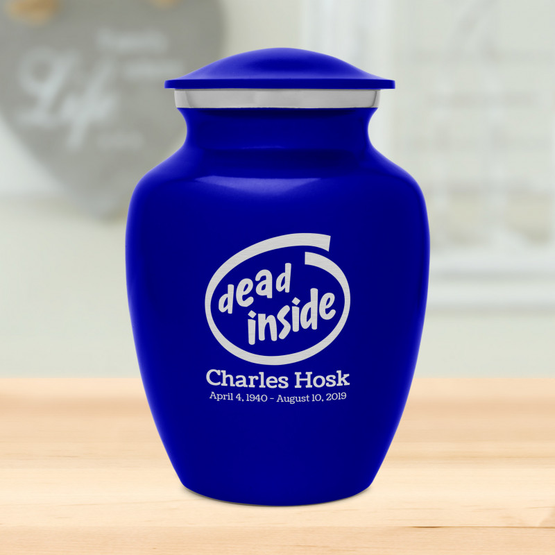 Dead Inside Sharing Urn - Midnight Blue