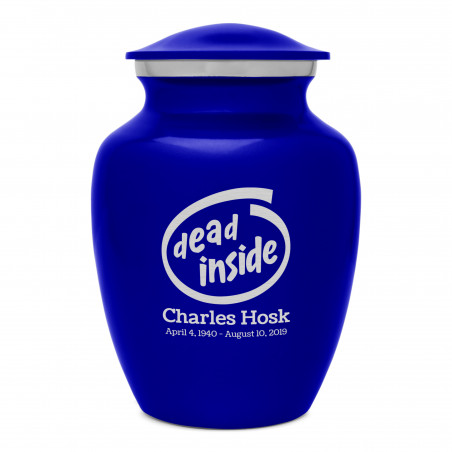 Dead Inside Sharing Urn - Midnight Blue