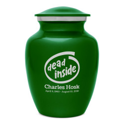 Dead Inside Sharing Urn - Shamrock Green