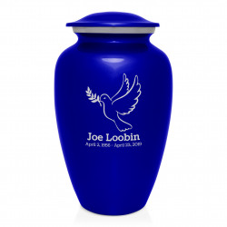 Peace Dove Cremation Urn - Midnight Blue