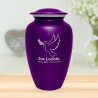 Peace Dove Cremation Urn - Purple Luster