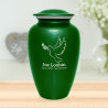 Peace Dove Cremation Urn - Shamrock Green