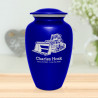 Bulldozer Cremation Urn - Midnight Blue
