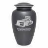 Bulldozer Cremation Urn - Gunmetal Gray