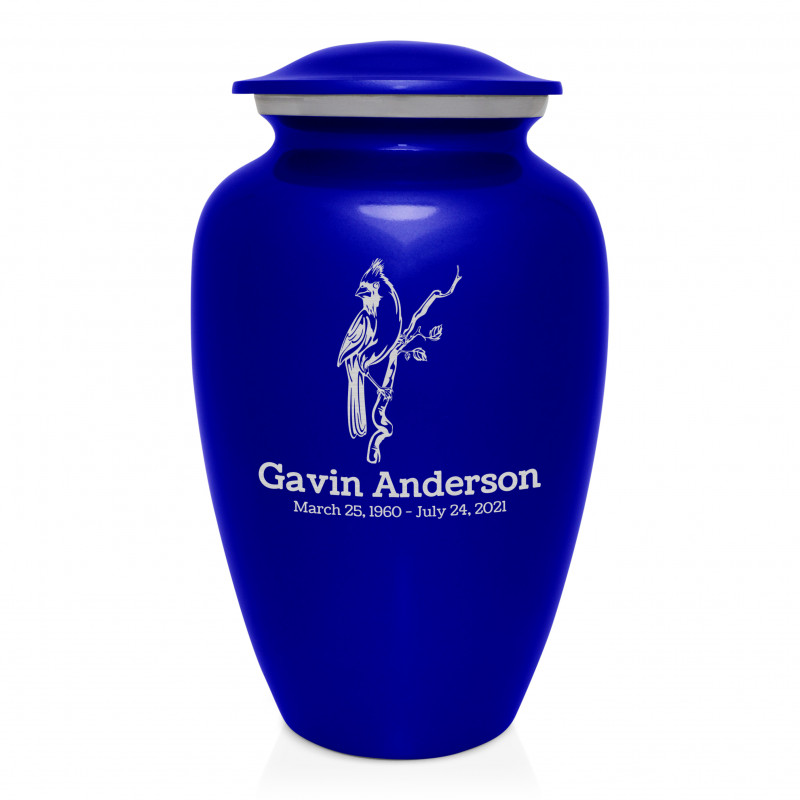 Cardinal Cremation Urn - Midnight Blue