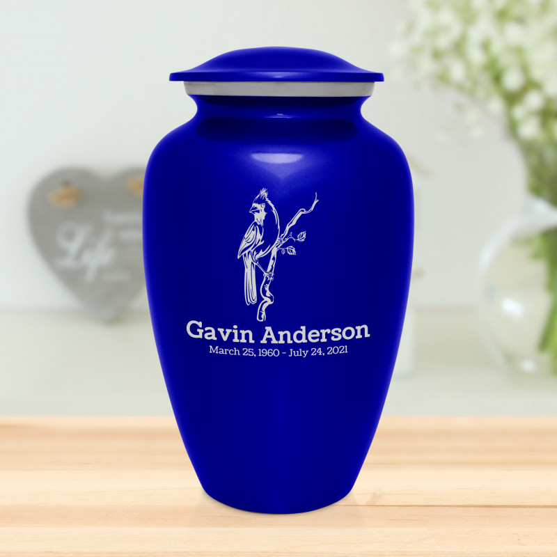 Cardinal Cremation Urn - Midnight Blue
