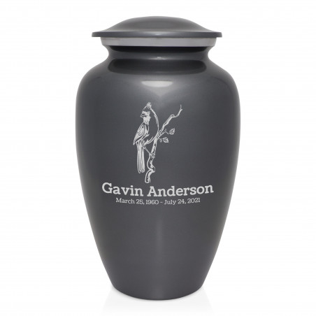 Cardinal Cremation Urn - Gunmetal Gray