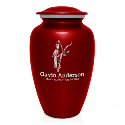 Cardinal Cremation Urn - Ruby Red