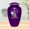 Bee Cremation Urn - Purple Luster