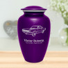 Seventies Muscle Car Cremation Urn - Purple Luster