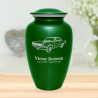 Seventies Muscle Car Cremation Urn - Shamrock Green