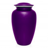 Crochet Heart Cremation Urn - Purple Luster