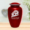 Cheese Cremation Urn - Ruby Red