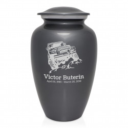 Offroad Truck Cremation Urn - Gunmetal Gray