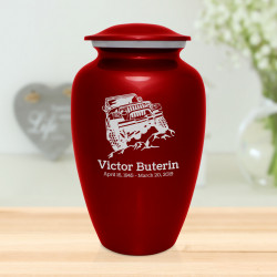 Offroad Truck Cremation Urn - Ruby Red