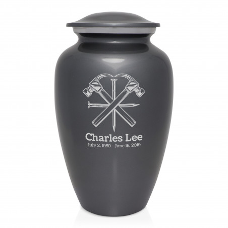 Woodworking Cremation Urn - Gunmetal Gray